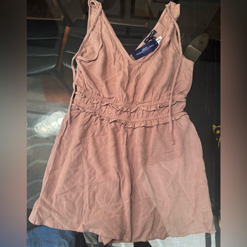 Tan Sleeveless romper